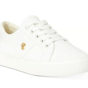 NWT Lauren Ralph Lauren women’s janson sneakers size 9.5 or men’s size 8 white